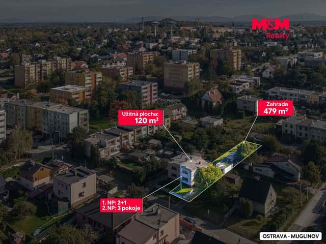 Prodej, Rodinný dům, 120 m², Ostrava, Křížkovského, Křížkovského, Ostrava, okres Ostrava-město
