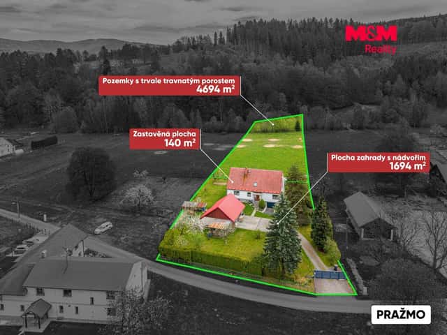 Prodej, Rodinný dům, 180 m², Pražmo, Pražmo, okres Frýdek-Místek