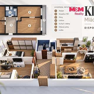 Prodej bytu 3+1 71 m² Kladno, Mládežnická, Kladno