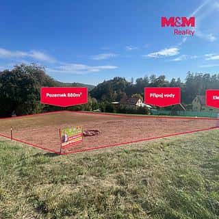 Prodej stavební parcely 880 m² Konice, Konice, okres Prostějov