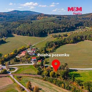 Prodej stavební parcely 1647 m² Zlatá Koruna, Zlatá Koruna, okres Český Krumlov