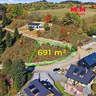 Prodej stavební parcely 691 m² Branná, Branná, okres Šumperk