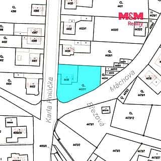 Prodej stavební parcely 849 m² Česká Lípa, Karla Poláčka, Česká Lípa