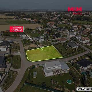 Prodej stavební parcely 1163 m² Stará Ves nad Ondřejnicí, Stará Ves nad Ondřejnicí, okres Ostrava-město