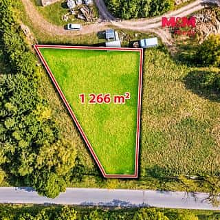 Prodej stavební parcely 1266 m² Škrdlovice, Škrdlovice, okres Žďár nad Sázavou