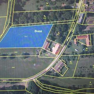 Prodej stavební parcely 2500 m² Lhenice, Brusná, Lhenice, okres Prachatice