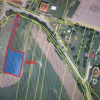 Prodej stavební parcely 1186 m² Kluky, Kluky, okres Písek