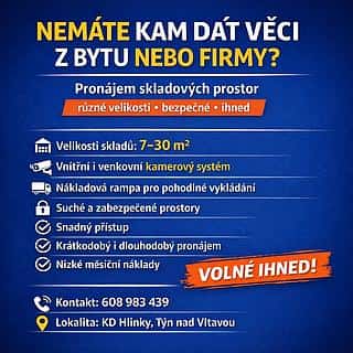 Pronájem skladu 7 m² Týn nad Vltavou, Hlinecká, Týn nad Vltavou, okres České Budějovice