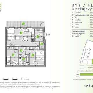 Prodej bytu 3+kk 63 m² Brandýs nad Labem-Stará Boleslav, Mělnická, Brandýs nad Labem-Stará Boleslav, okres Praha-východ