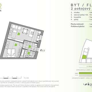 Prodej bytu 2+kk 48 m² Brandýs nad Labem-Stará Boleslav, Mělnická, Brandýs nad Labem-Stará Boleslav, okres Praha-východ