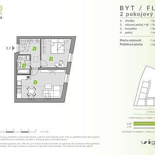 Prodej bytu 2+kk 50 m² Brandýs nad Labem-Stará Boleslav, Mělnická, Brandýs nad Labem-Stará Boleslav, okres Praha-východ