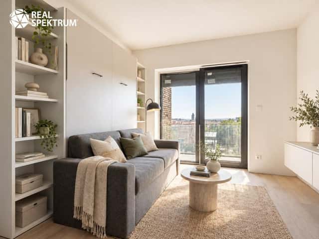 Pronájem bytu 1+kk 23 m2, Trýbova, Brno – Staré Brno, okres Brno-město