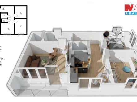Prodej bytu, 3+1, 63 m², F. S. Tůmy, Orlová – Lutyně, okres Karviná