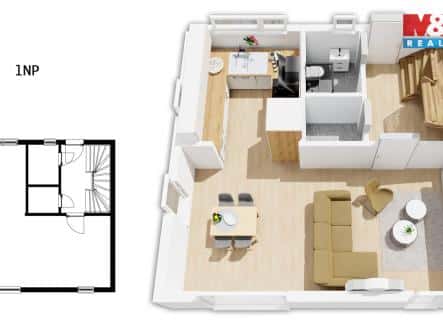 Prodej domu/vily, 96 m², V Zelených, Květnice, okres Praha-východ