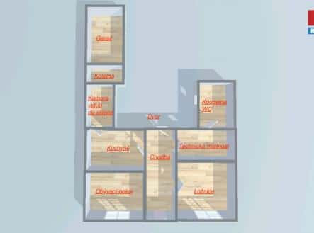 Prodej domu/vily, 85 m², Politických vězňů, Velký Osek, okres Kolín