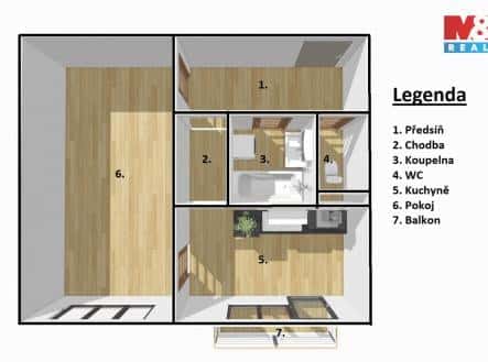 Prodej bytu, 1+1, 37 m², Dr. M. Horákové, Písek – Budějovické Předměstí