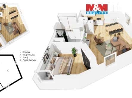 Prodej bytu, 2+kk, 66 m², Střížkovská, Praha 8