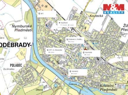 Pronájem bytu, 2+kk, 52 m², Kozinova, Poděbrady – Poděbrady II, okres Nymburk