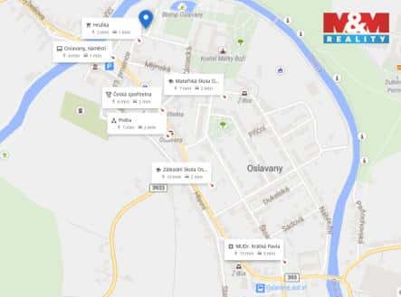 Pronájem bytu, 2+kk, 50 m², náměstí 13. prosince, Oslavany, okres Brno-venkov