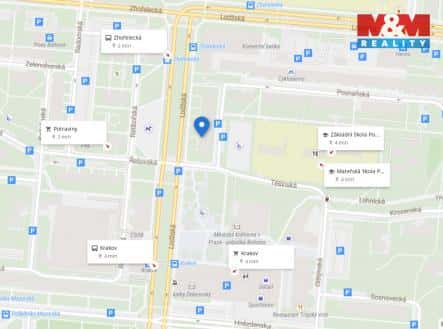 Pronájem bytu, 3+kk, 53 m², Lodžská, Praha 8