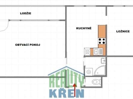 Pronájem bytu, 2+1, 57 m², Branická, Praha 4