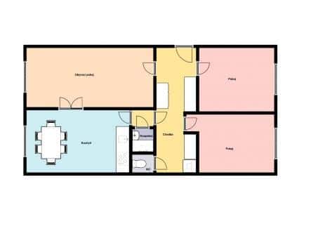 Pronájem bytu, 3+1, 69 m², Pujmanové, Praha 4 – Nusle
