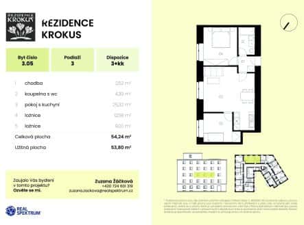 Prodej bytu, 3+kk, 54 m², Kuldova, Brno – Brno-Židenice, okres Brno-město