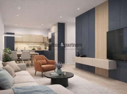 Prodej bytu, 2+kk, 57 m², Gollové, Praha 5 – Hlubočepy