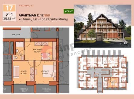 Prodej bytu, 2+1, 36 m², Štěpanická Lhota, Benecko, okres Semily