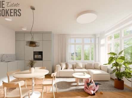 Prodej bytu, 3+kk, 85 m², Pomezní, Praha 8 – Libeň