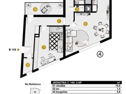 Prodej bytu, 3+kk, 110 m², Nad Koulkou, Praha 5 – Smíchov
