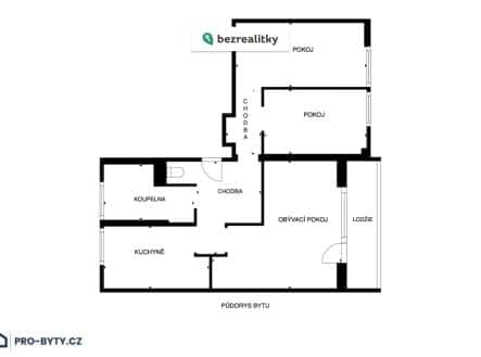 Prodej bytu, 4+kk, 78 m², Hlavní, Praha 4 – Záběhlice