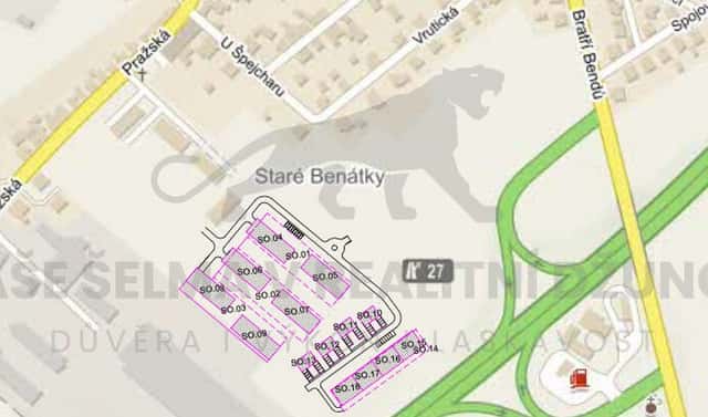 Prodej stavebního pozemku 33 300 m², Pražská, Benátky nad Jizerou, okres Mladá Boleslav