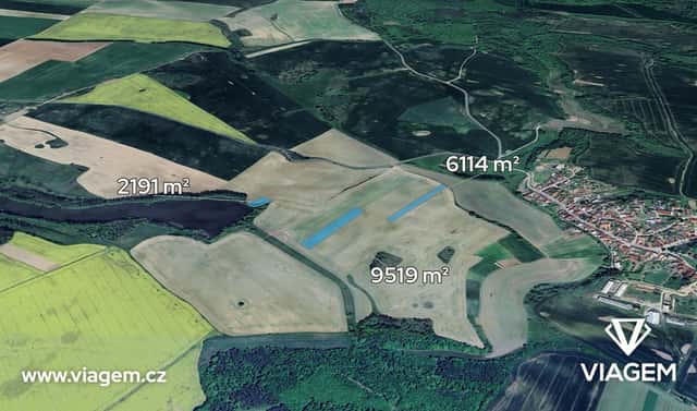 Prodej pole 1 980 m², Hostim, okres Znojmo