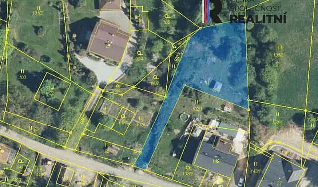 Prodej stavebního pozemku 1 218 m², Červená Voda – Šanov, okres Ústí nad Orlicí