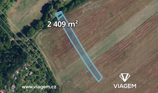 Prodej pole 2 409 m², Ostopovice, okres Brno-venkov