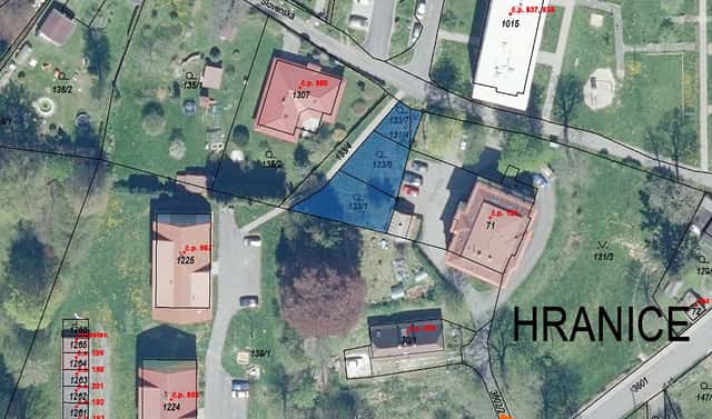 Prodej stavebního pozemku 427 m², Hranice, okres Cheb