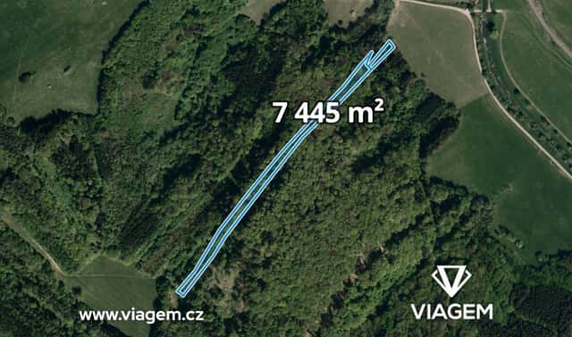 Prodej lesa 3 722 m², Bohuslavice nad Vláří, okres Zlín