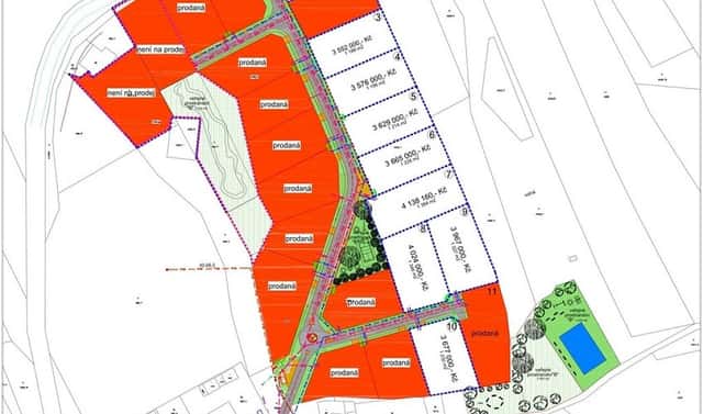 Prodej stavebního pozemku 1 196 m², Malá Losenice, okres Žďár nad Sázavou