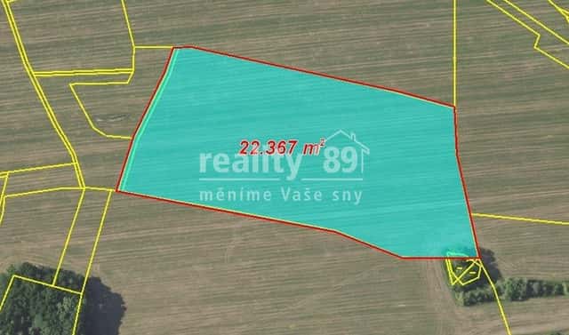Prodej pole 22 367 m², Bystřice – Drachkov, okres Benešov