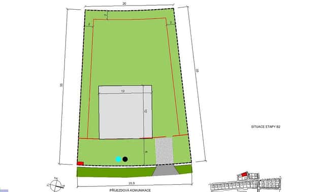 Prodej stavebního pozemku 790 m², Choťánky, okres Nymburk
