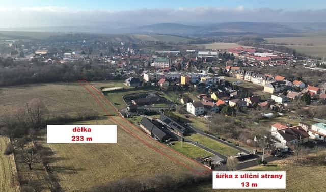 Prodej stavebního pozemku 3 329 m², Koryčany, okres Kroměříž