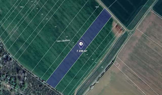 Prodej pole 3 620 m², Počenice-Tetětice, okres Kroměříž