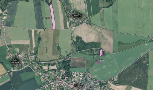 Prodej pole 13 275 m², Liběšice – Dolní Chobolice, okres Litoměřice
