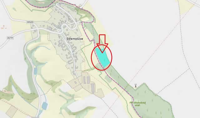 Prodej lesa 4 901 m², Střemošice – Česká Bříza, okres Chrudim