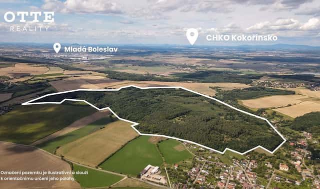 Prodej lesa 985 653 m², Žerčice, okres Mladá Boleslav