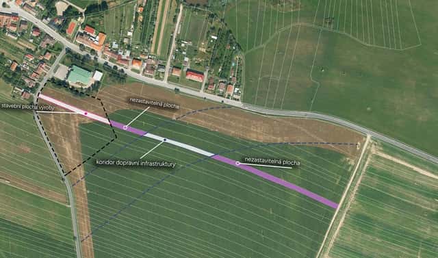 Prodej komerčního pozemku 5 761 m², Předín, okres Třebíč