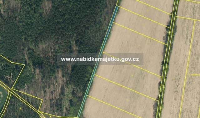 Prodej pole 1 044 m², Chotoviny, okres Tábor