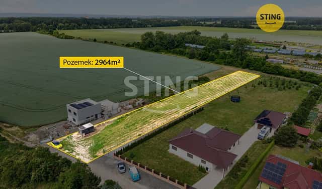 Prodej stavebního pozemku 2 964 m², Brodek u Přerova, okres Přerov