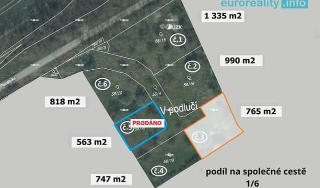 Prodej stavebního pozemku 765 m², Plzeň, okres Plzeň-město